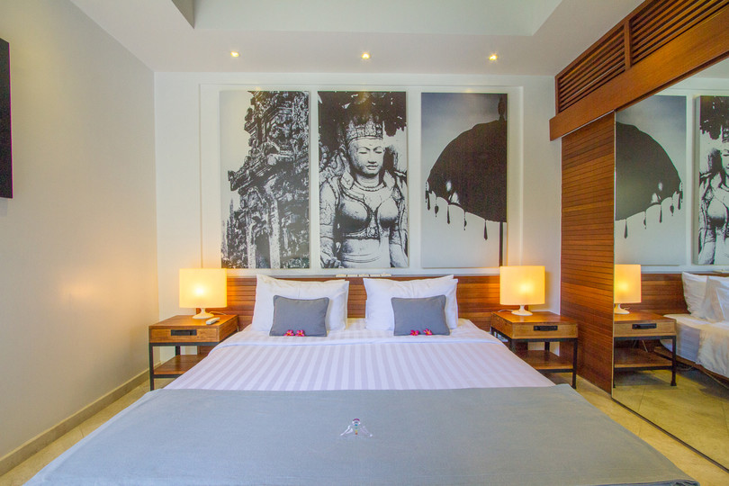 Seminyak'ın Başlıca Gezilecek Yerlerine Yakın 2 Yatak Odalı Lüks Bir Tatil Villası Kiraladığınızı Düşünün, Bali Villa 1147