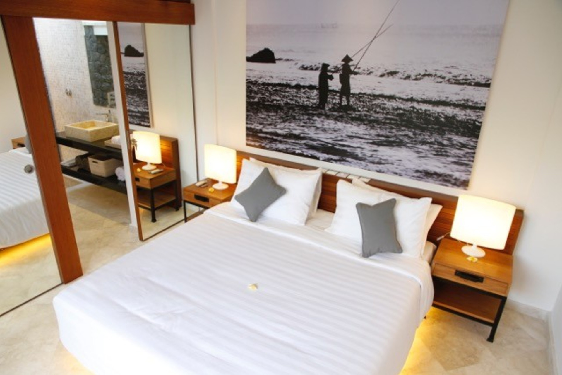 Seminyak'ın Başlıca Gezilecek Yerlerine Yakın 2 Yatak Odalı Lüks Bir Tatil Villası Kiraladığınızı Düşünün, Bali Villa 1147