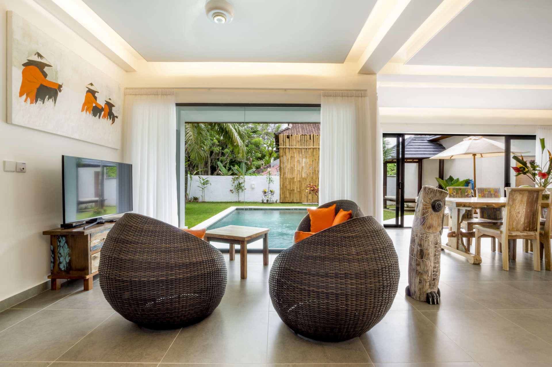 Bali'de Sahile Yakın Lüks Villa Kiralama, Bali Villa 2057