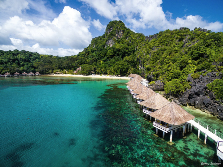 Apulit Island Resort'ta 5 Yıldızlı Özel Su Kulübesi, El Nido Kır Evi 1001