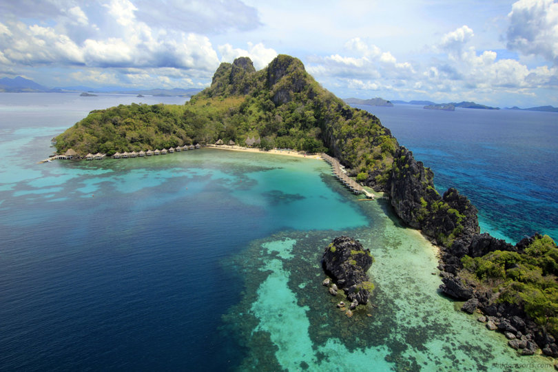 Apulit Island Resort'ta 5 Yıldızlı Özel Su Kulübesi, El Nido Kır Evi 1001