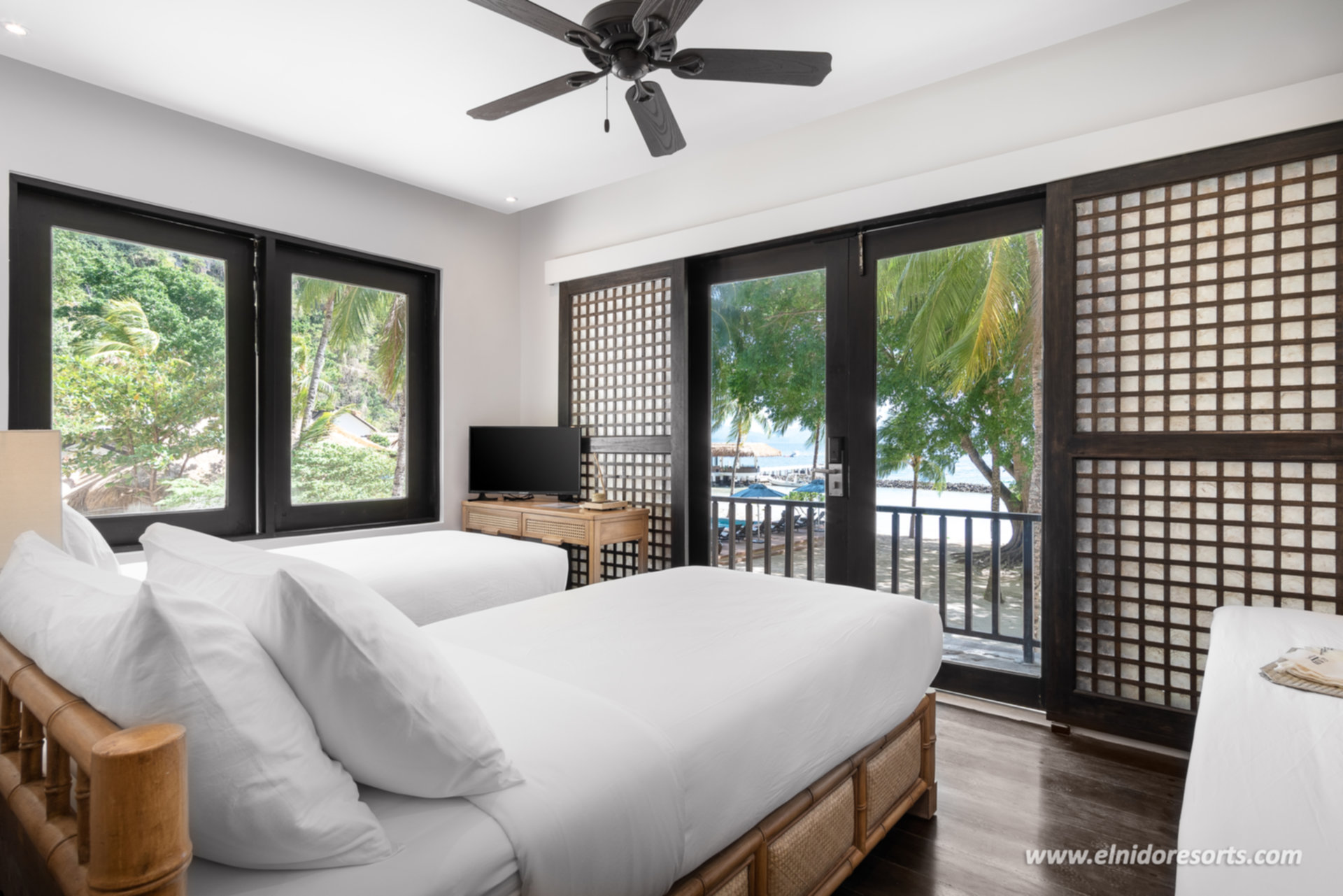 Miniloc Island Resort'ta 5 Yıldızlı Özel Deniz Manzaralı Kır Evi, El Nido Kır Evi 1014