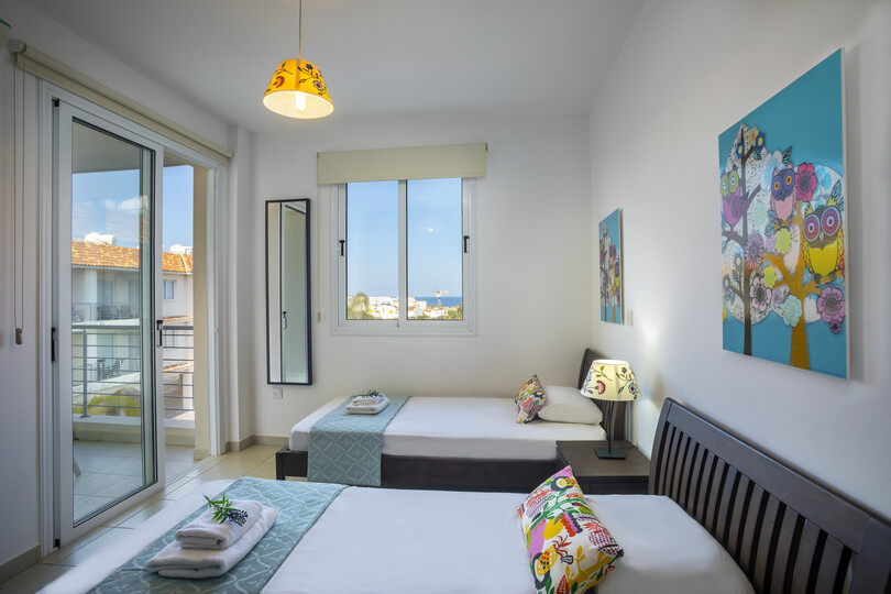 Kendinizi ve Ailenizi Plaja Dakikalar Mesafede Bu Mükemmel Tatil Dairesini Kiraladığınızı Hayal Edin, Protaras Apartmanı 1412