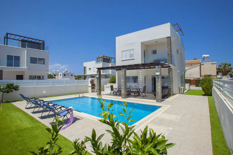 Güzel Tatil Villanız Plaja birkaç dakika uzaklıktadır, Protaras Villa 1473