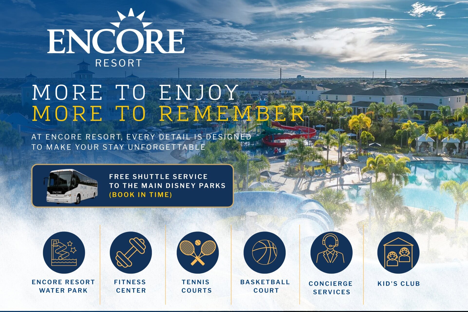 Reunion'daki Encore Resort'ta Mükemmel 9 Yatak Odalı Villa, Orlando Villa 4407