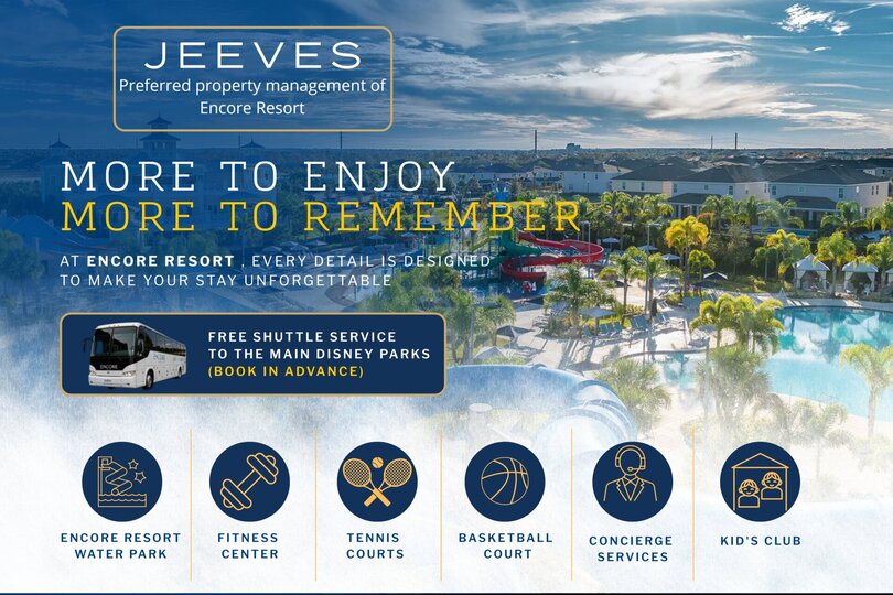 Reunion'da Encore Resort'ta Özel Havuzlu Lüks Villa, Orlando Villa 4443