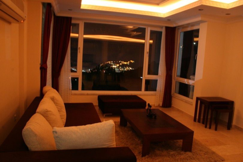 Majestic Alanya castle views at night