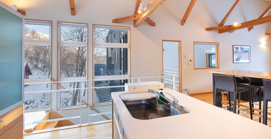 4 Tatil Dağ Evi Hirafu'da, Kayak Merkezine Yakın, Niseko Dağ Evi 1020