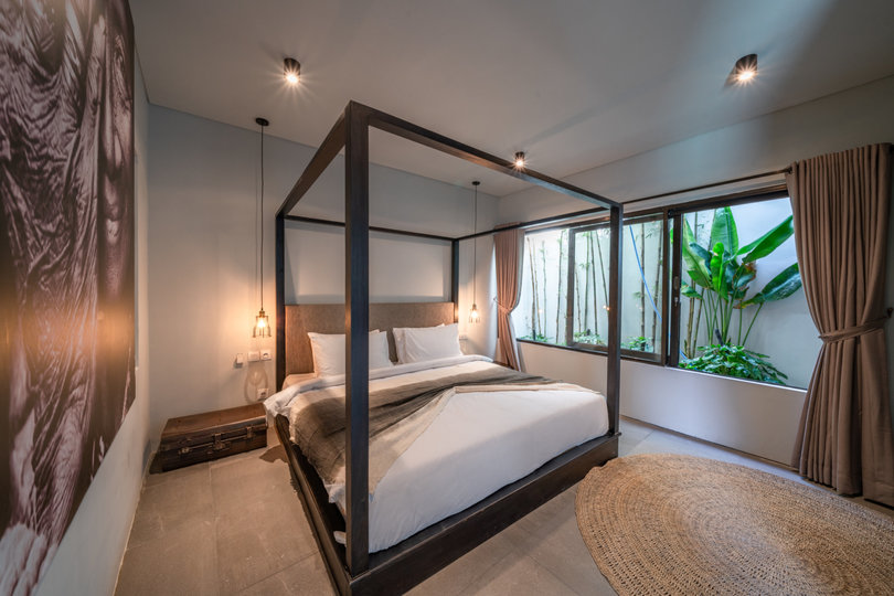 Ailenizin Kabupaten Badung Berawa Plajı'na Yakın 4 Yatak Odalı Lüks Bir Tatil Villası Kiraladığını Hayal Edin, Bali Villa 2094