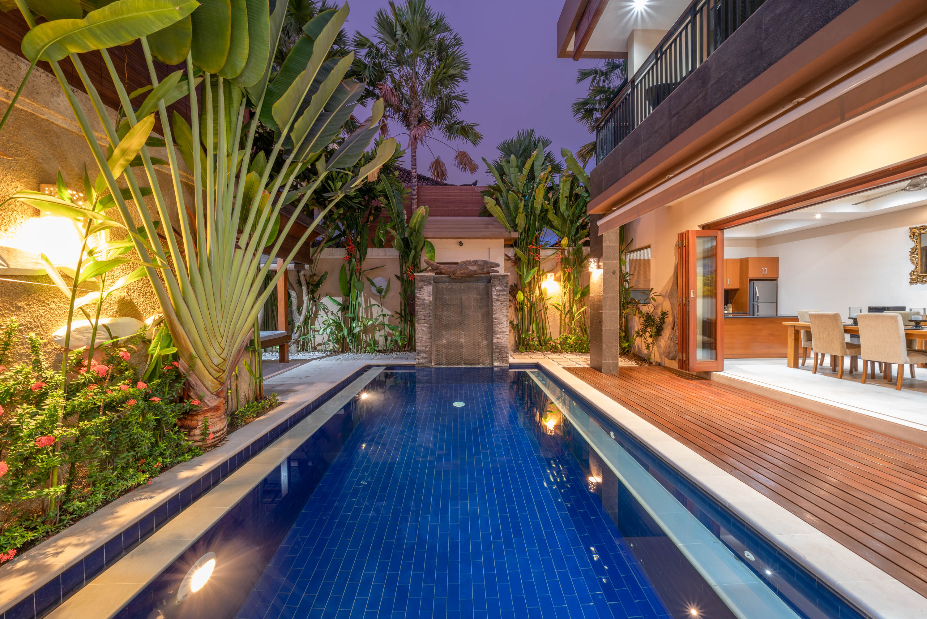 Ailenizin Kabupaten Badung Double Six Plajı'na Yakın 3 Yatak Odalı Lüks Bir Tatil Villası Kiraladığını Hayal Edin, Bali Villa 2105