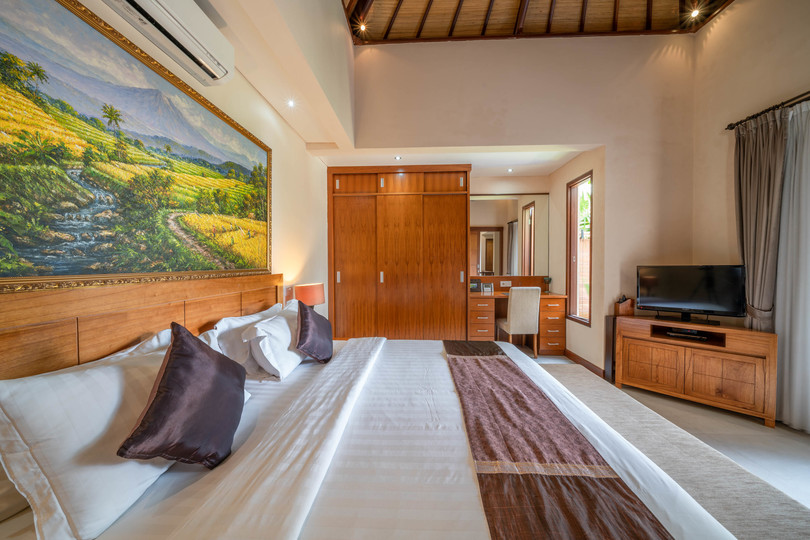 Ailenizin Kabupaten Badung Double Six Plajı'na Yakın 3 Yatak Odalı Lüks Bir Tatil Villası Kiraladığını Hayal Edin, Bali Villa 2105
