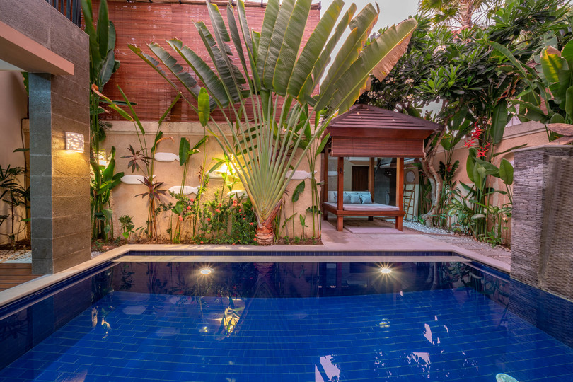 Ailenizin Kabupaten Badung Double Six Plajı'na Yakın 3 Yatak Odalı Lüks Bir Tatil Villası Kiraladığını Hayal Edin, Bali Villa 2105