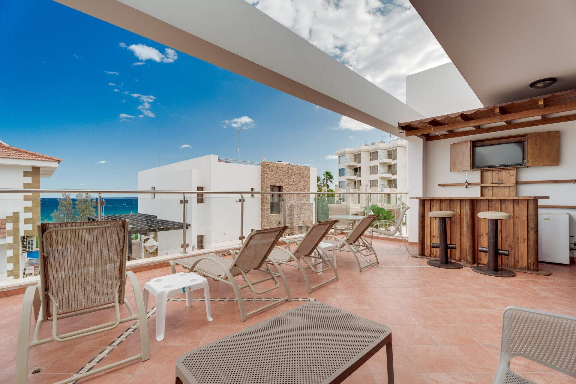 Protaras'ta Balkonlu Deniz Manzaralı Muhteşem Villa, Protaras Villa 1675