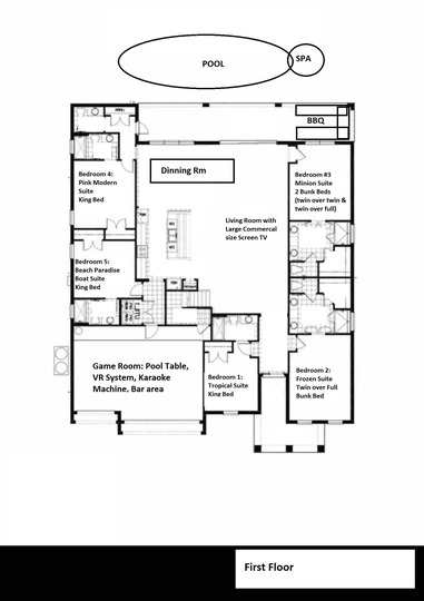 Orlando'da Lüks 15 Yatak Odalı Temalı Villa Evleri, Malikane 5718