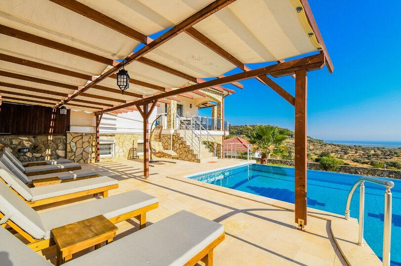 Patara Plajı Manzaralı Exclusive 3 Yatak Odalı Villa, Fethiye Villa 1007