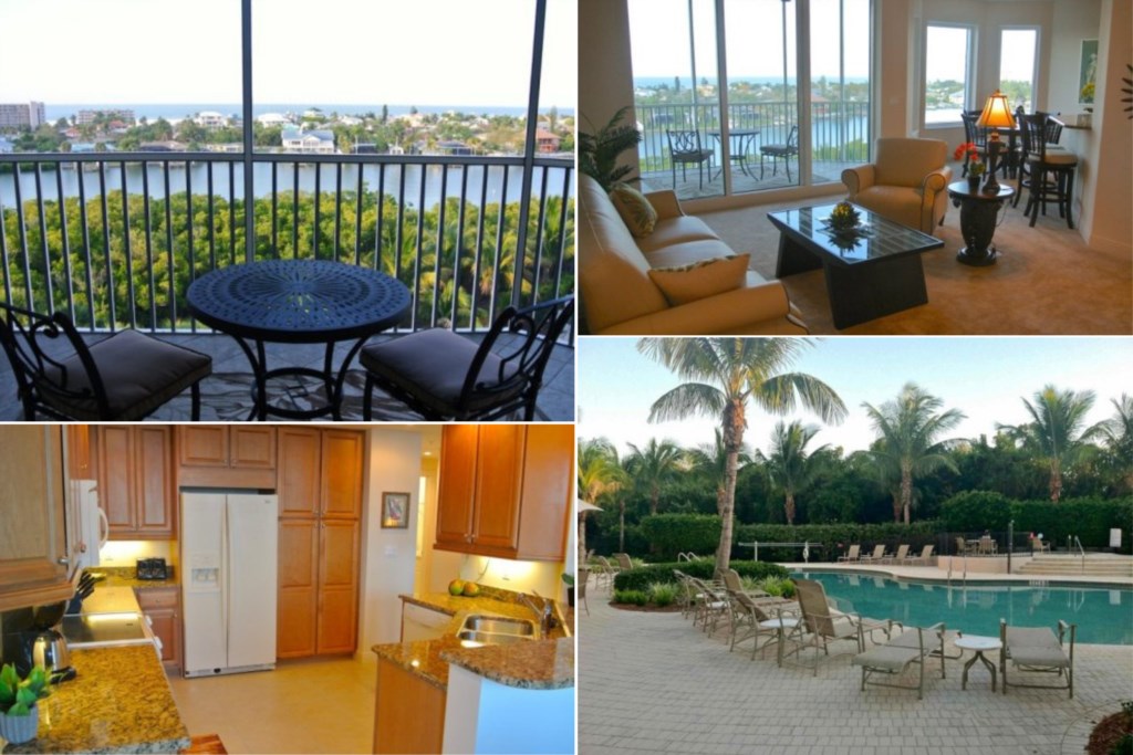 Bay Beach, Florida Condo 5959'da Waterside'da Nihai 2 Yatak Odalı Daire