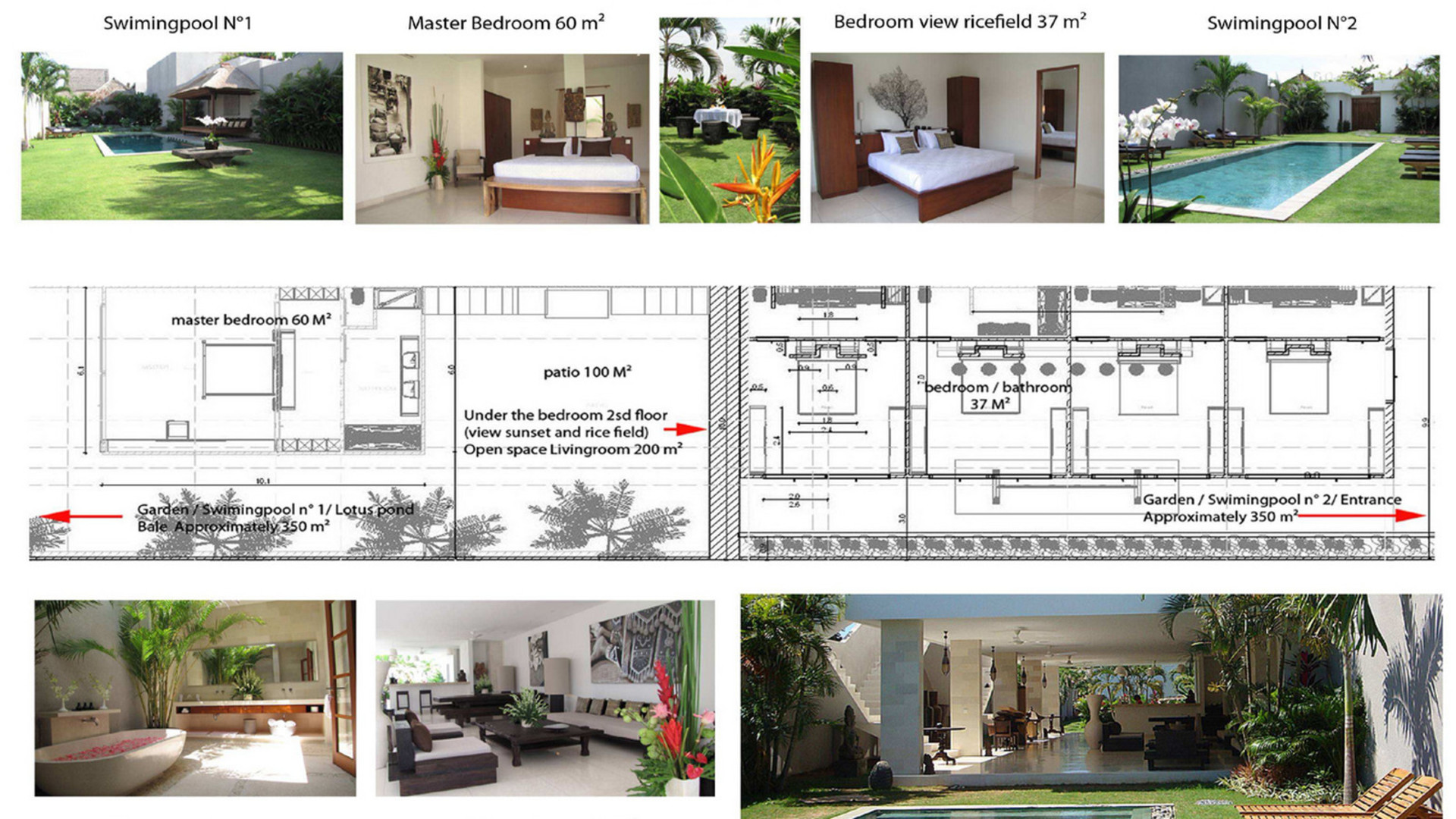2 Rahatlatıcı Havuzlu Muhteşem 5 Yıldızlı Villa, Bali Villa 2136