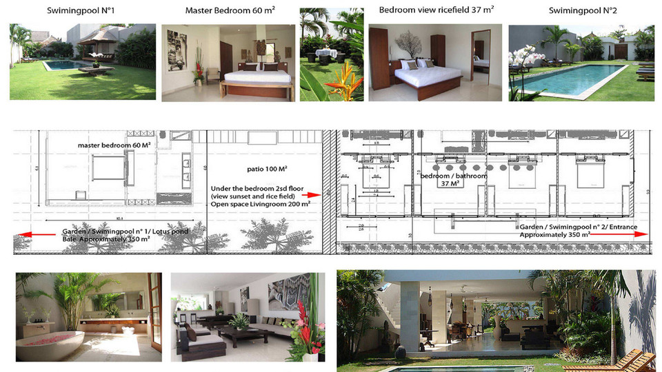 2 Rahatlatıcı Havuzlu Muhteşem 5 Yıldızlı Villa, Bali Villa 2136