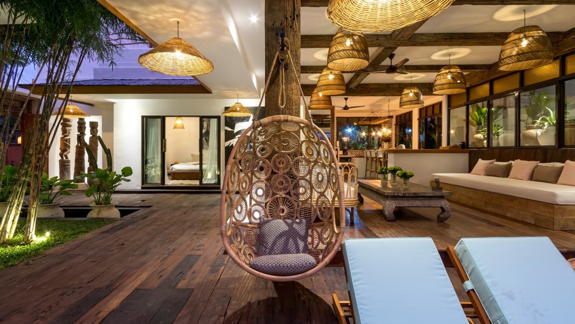 Huzurlu 4 Yatak Odalı Havuzlu Tatil Villası, Bali Villa 2205