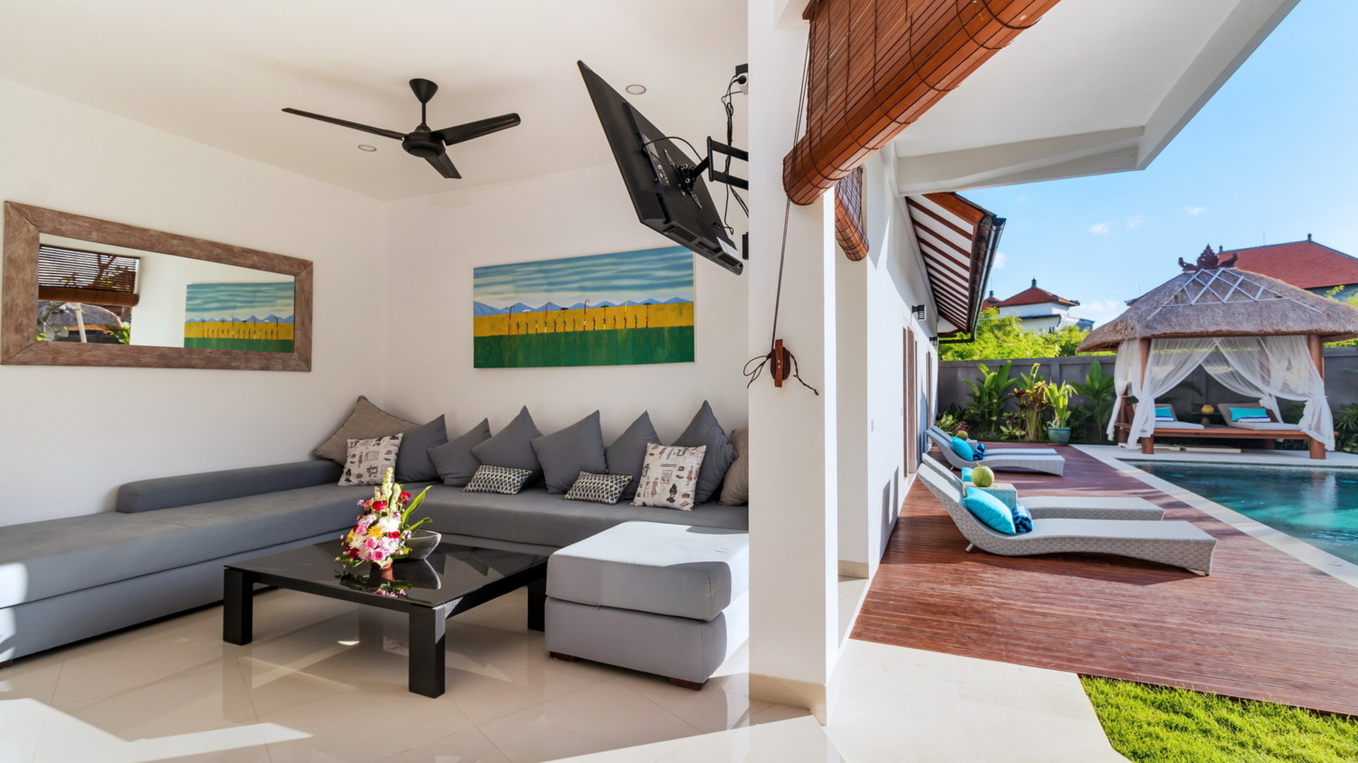Bali'de Havuzlu ve Balkonlu Şirin 7 Yatak Odalı Villa, Bali villa 2206