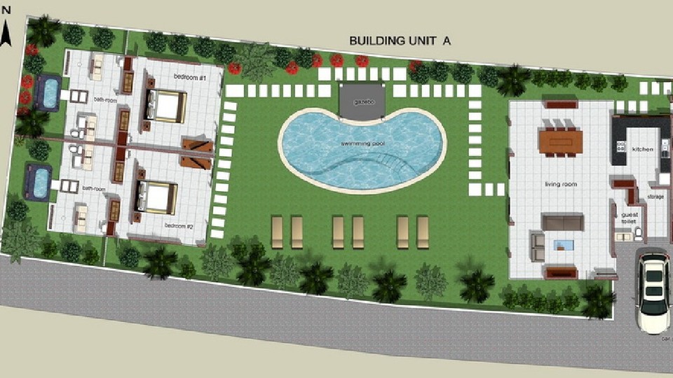 Rahat 2BR Villa W/Muhteşem Havuz Alanı, Bali Villa 2216