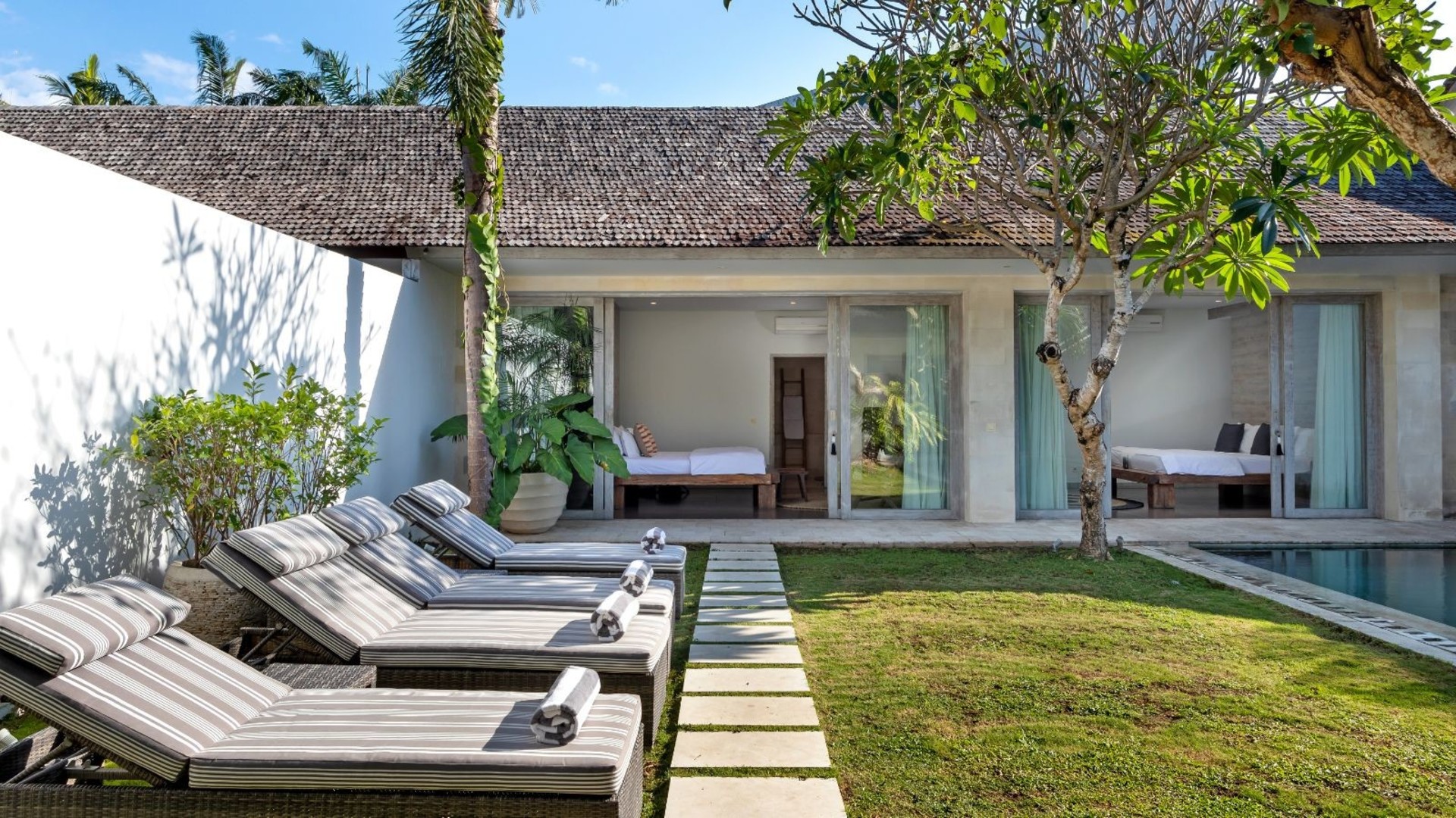 Güneşli 3BR Villa Plaja Yakın, Havuzlu, Bali Villa 2225