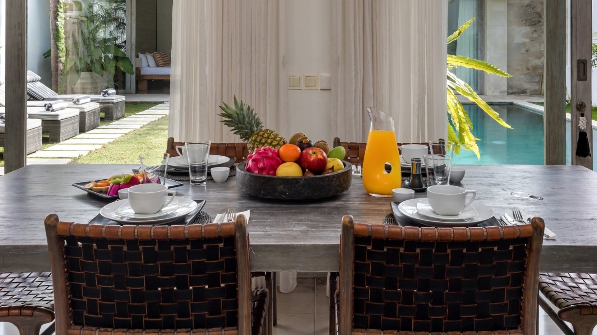 Güneşli 3BR Villa Plaja Yakın, Havuzlu, Bali Villa 2225