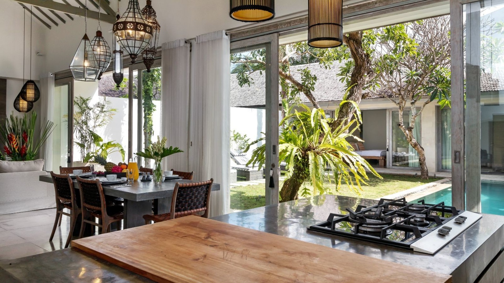 Güneşli 3BR Villa Plaja Yakın, Havuzlu, Bali Villa 2225