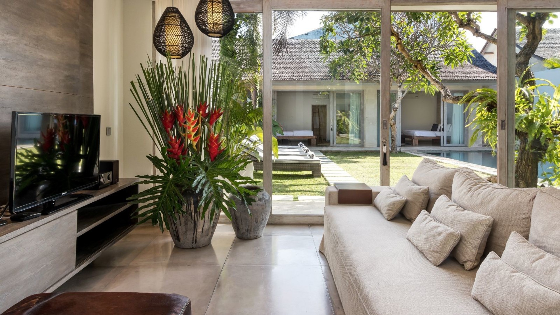 Güneşli 3BR Villa Plaja Yakın, Havuzlu, Bali Villa 2225