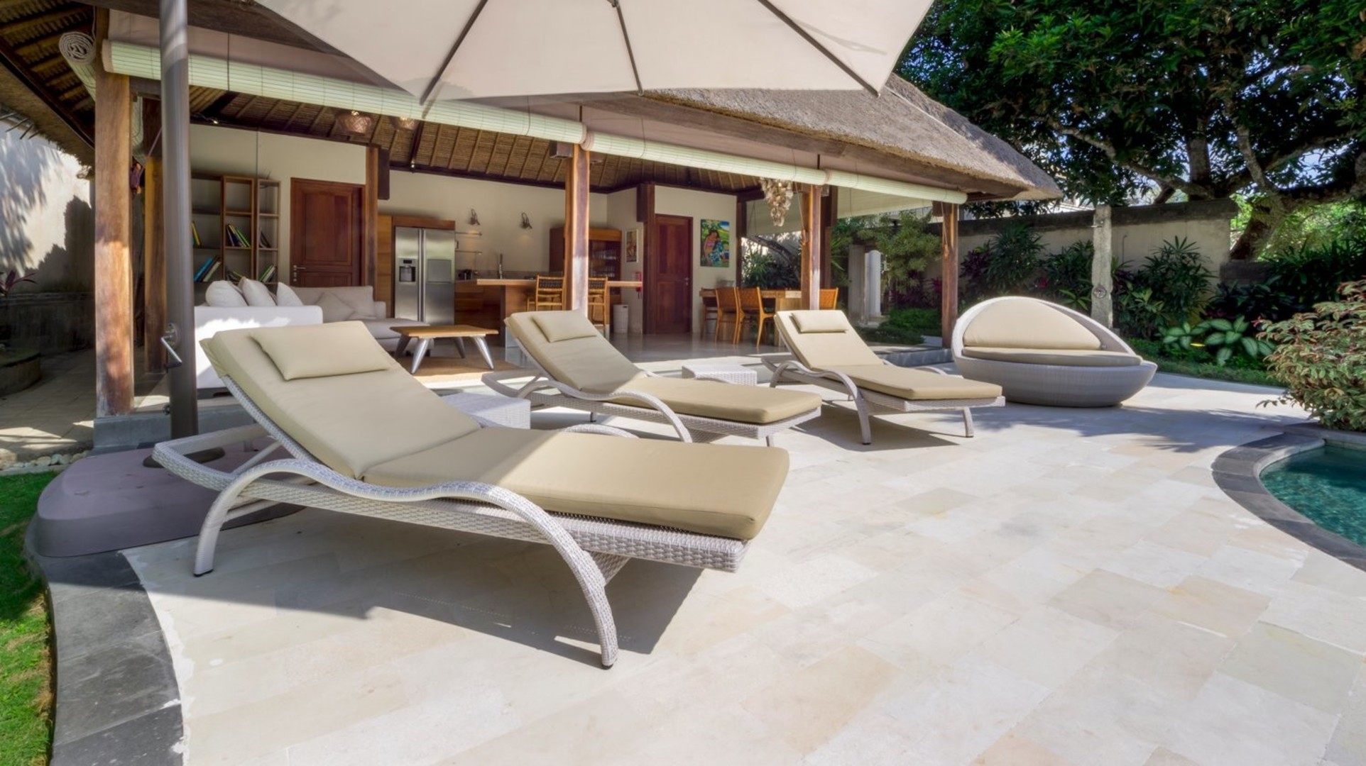 Fantastik 3BR Villa, Havuzlu ve Bahçeli, Bali Villa 2228