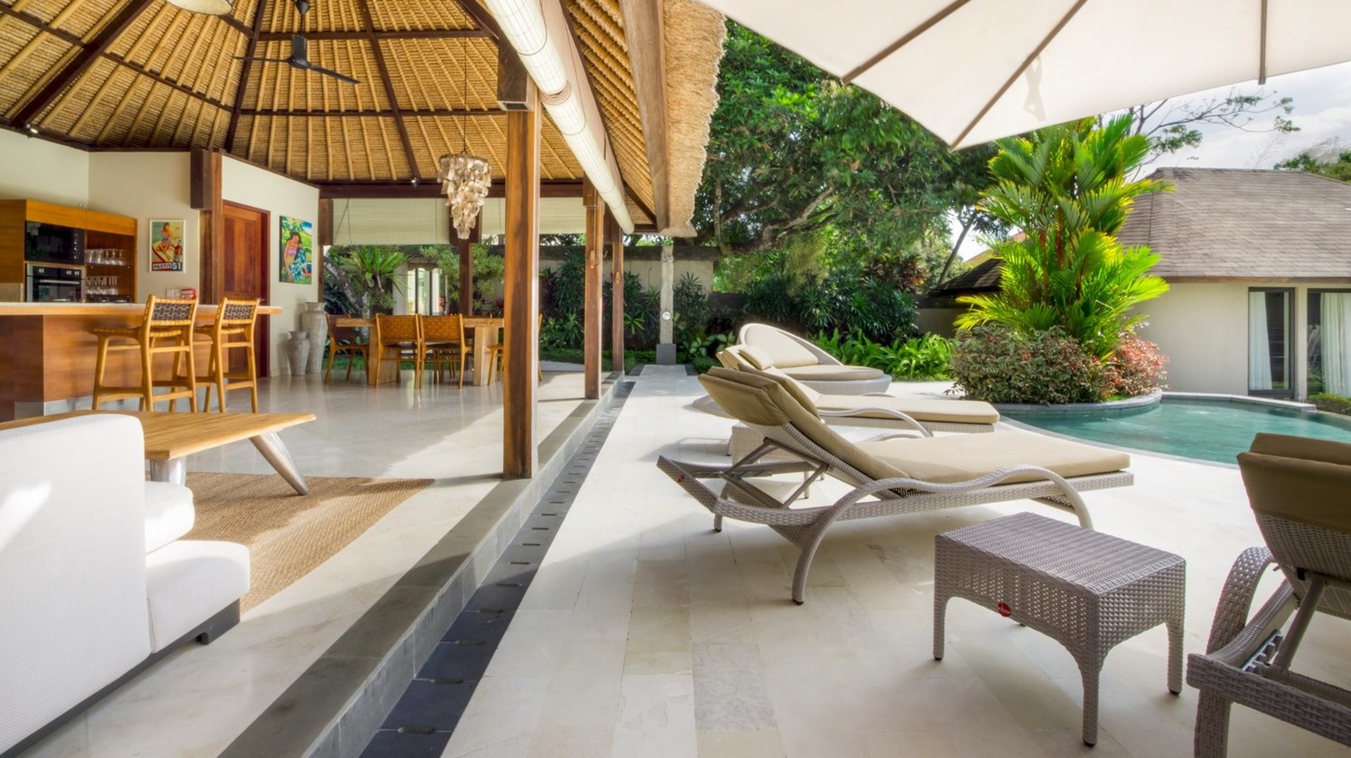 Fantastik 3BR Villa, Havuzlu ve Bahçeli, Bali Villa 2228
