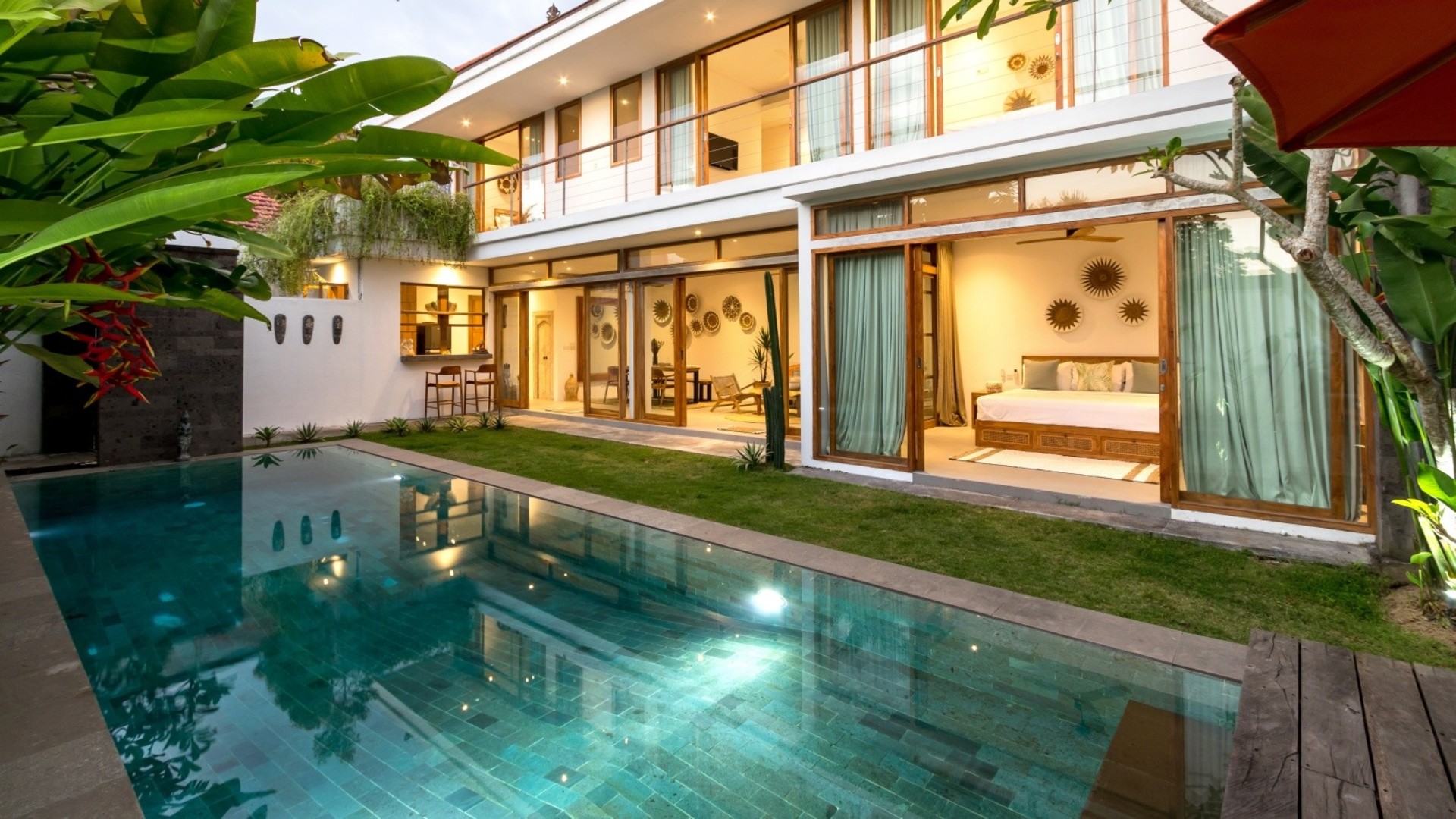 Tam Donanımlı 4BR Villa, Havuzlu ve Bahçeli, Bali Villa 2236'nın Keyfini Çıkarın