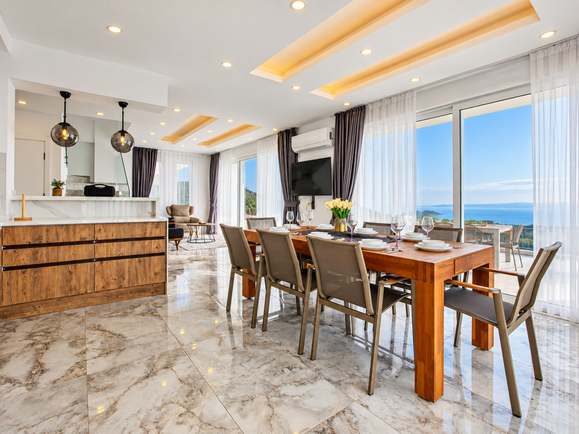 Özel Havuzlu ve Güzel Deniz Manzaralı Villa, Alanya Villa 1004