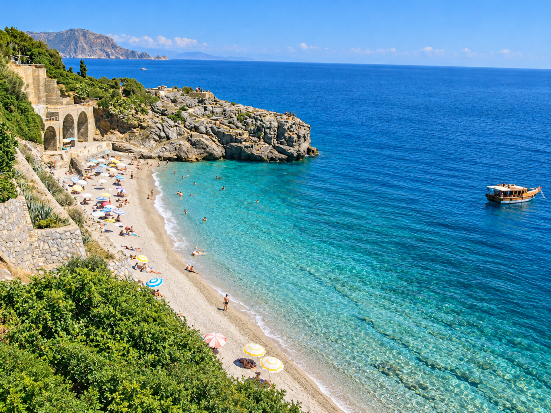 Özel Havuzlu ve Güzel Deniz Manzaralı Villa, Alanya Villa 1004