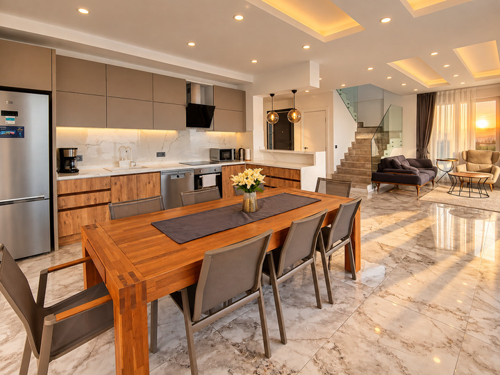 Özel Havuzlu ve Güzel Deniz Manzaralı Villa, Alanya Villa 1004