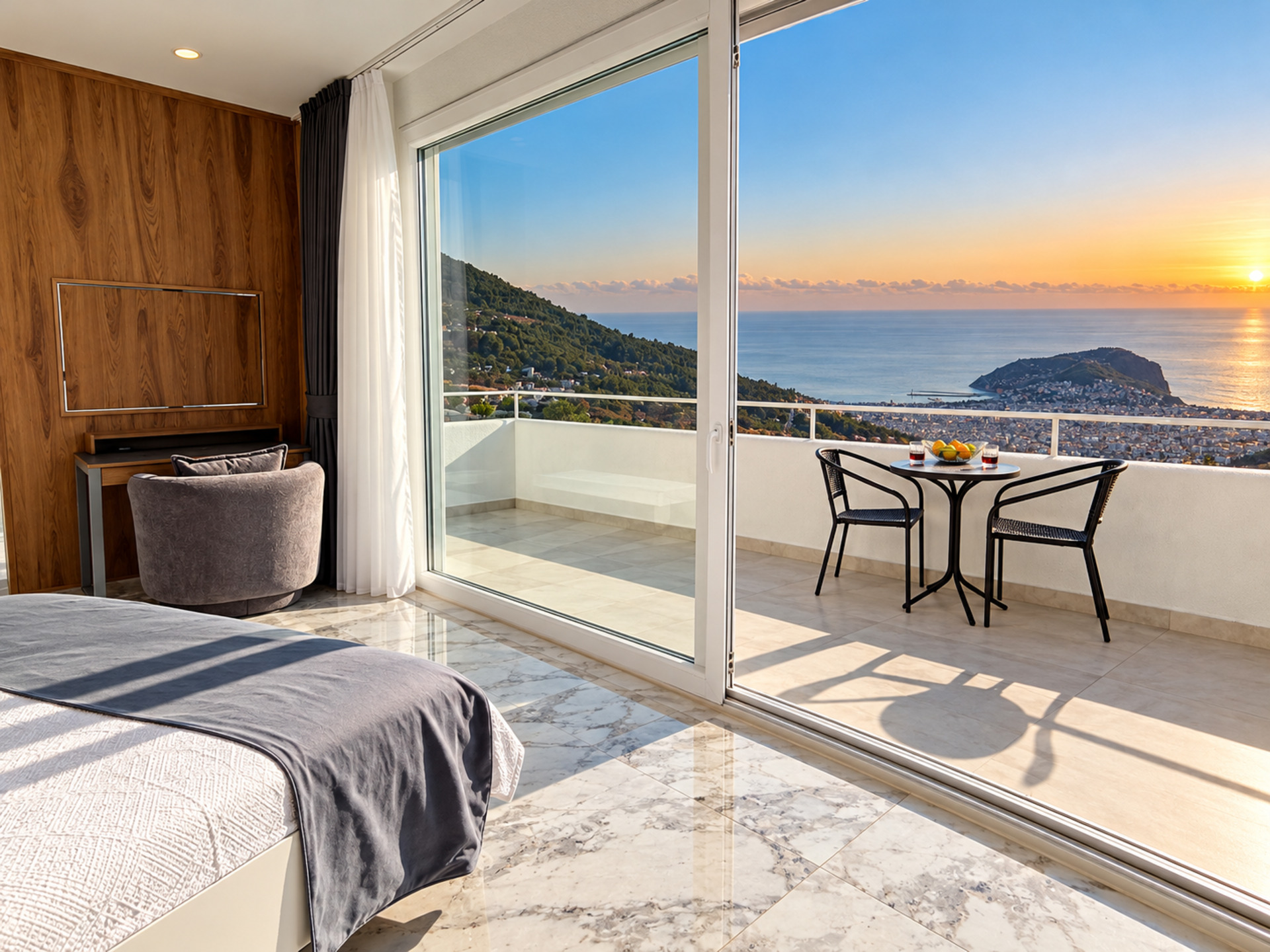 Özel Havuzlu ve Güzel Deniz Manzaralı Villa, Alanya Villa 1004