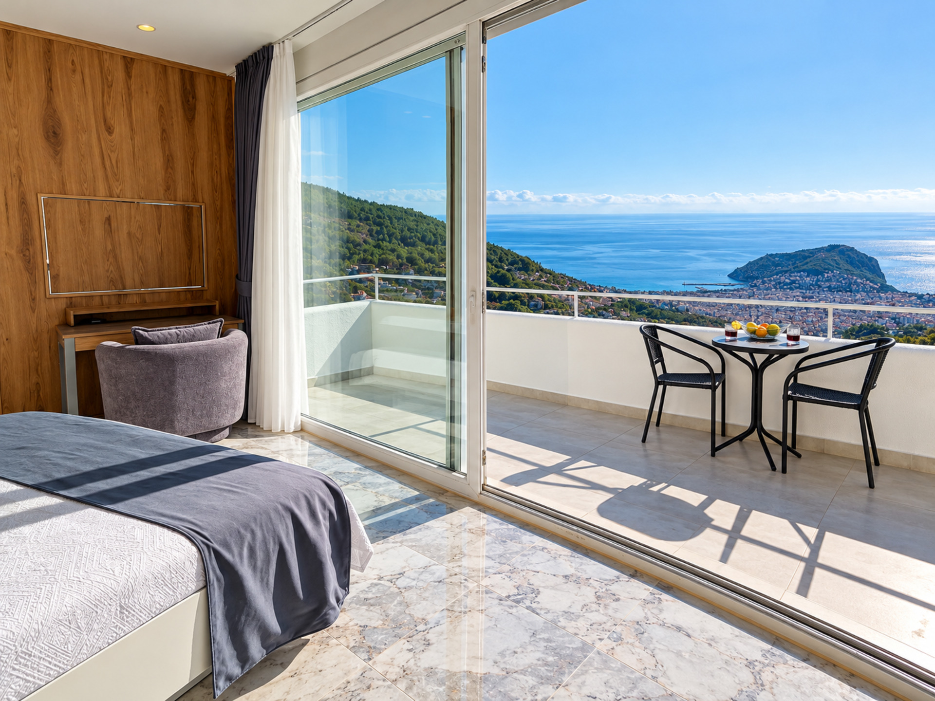 Özel Havuzlu ve Güzel Deniz Manzaralı Villa, Alanya Villa 1004