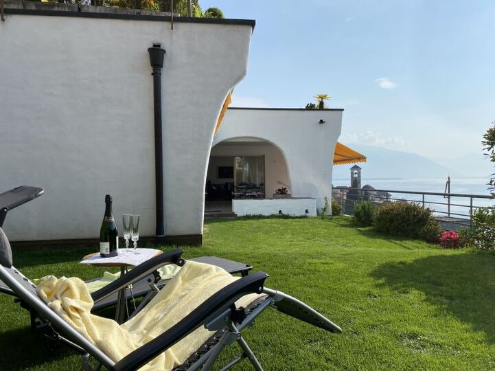 Ticino'nun doğal güzellikleri içinde yer alan modern 3 yatak odalı villa vahası, 1082, Brissago, Switzerland