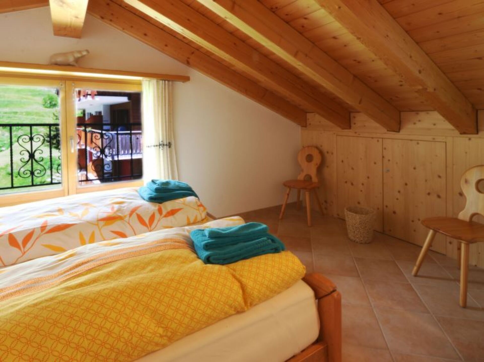 Saas-Fee'de (1268) şirin 2 yatak odalı villa.