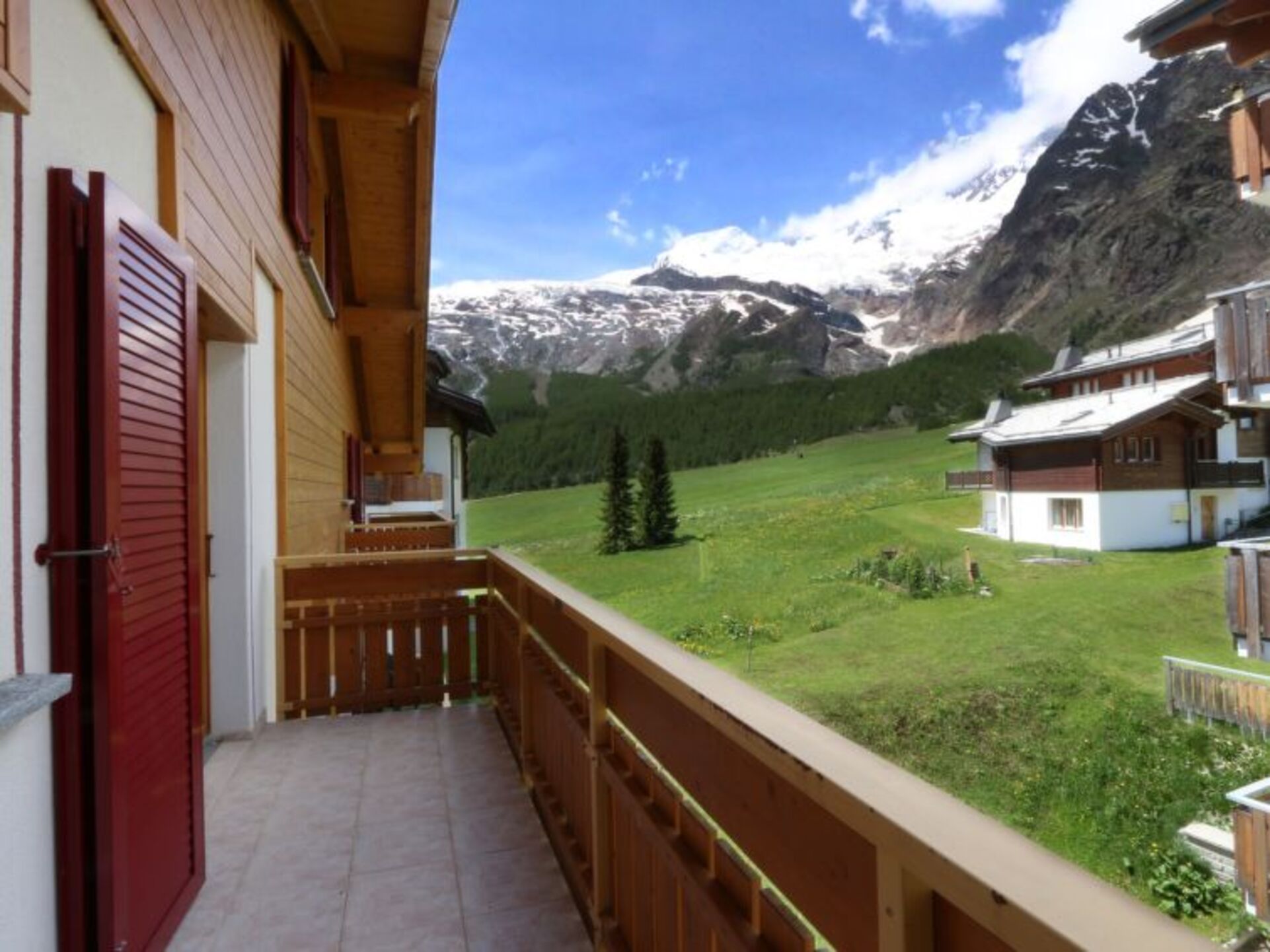Saas-Fee'de (1268) şirin 2 yatak odalı villa.