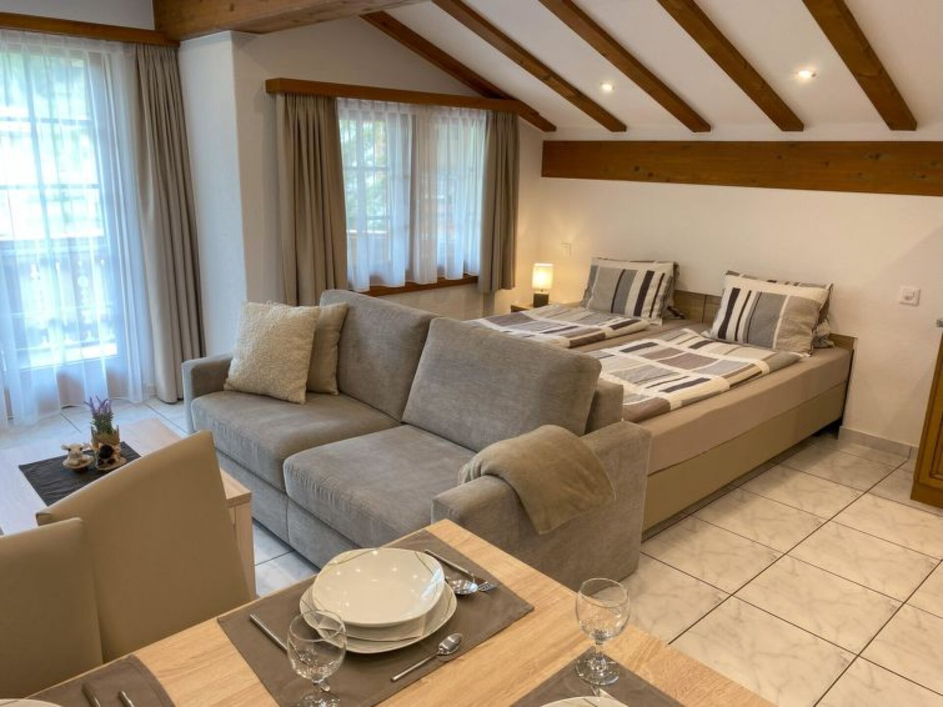 Saas-Grund'da, 1260 bölgesinde, şirin 1 yatak odalı villa.