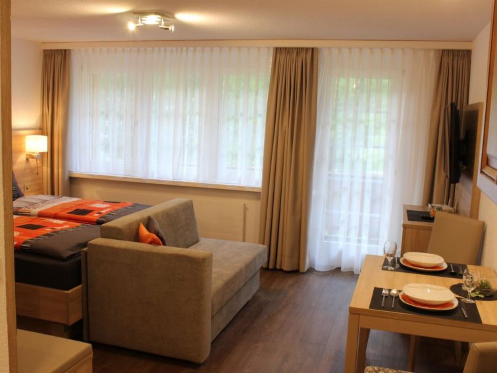 Saas-Grund'da 1261 numaralı şirin 1 yatak odalı villa.