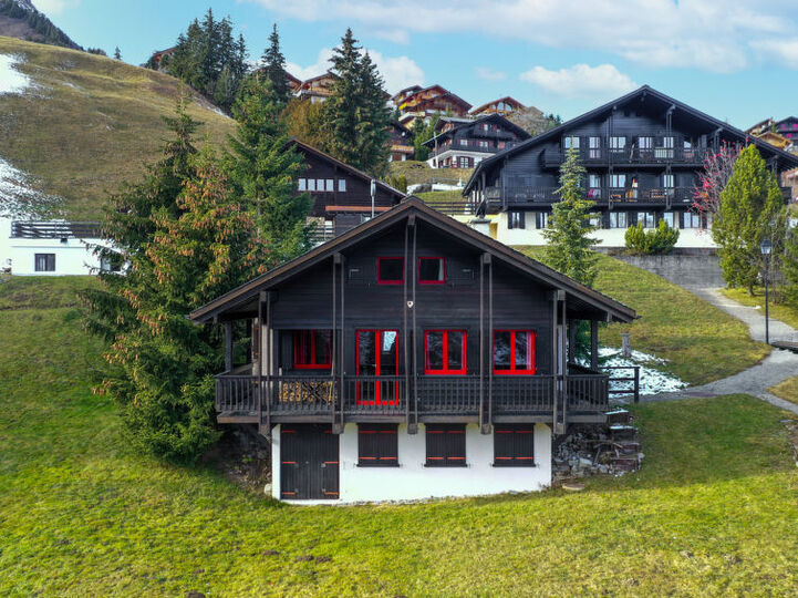 Romantik bir kaçamak için Champoussin'de rustik şıklıkta bir dağ evi, 1283, Champoussin, Switzerland