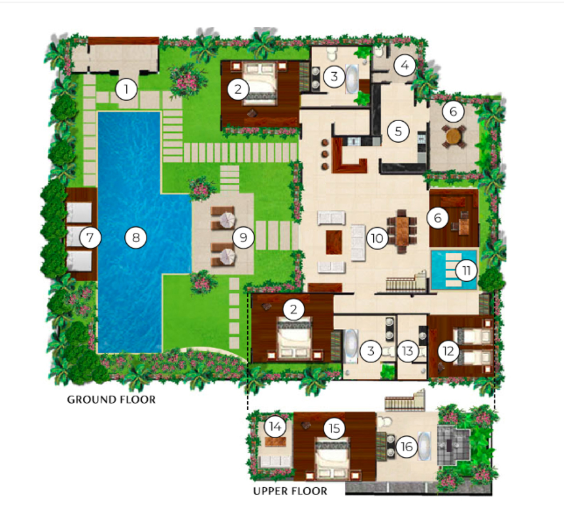 Bali'de Büyüleyici Deniz Kenarı 4BR Villa, 2256