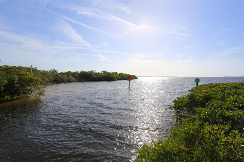 Canal leads out to the Myakka