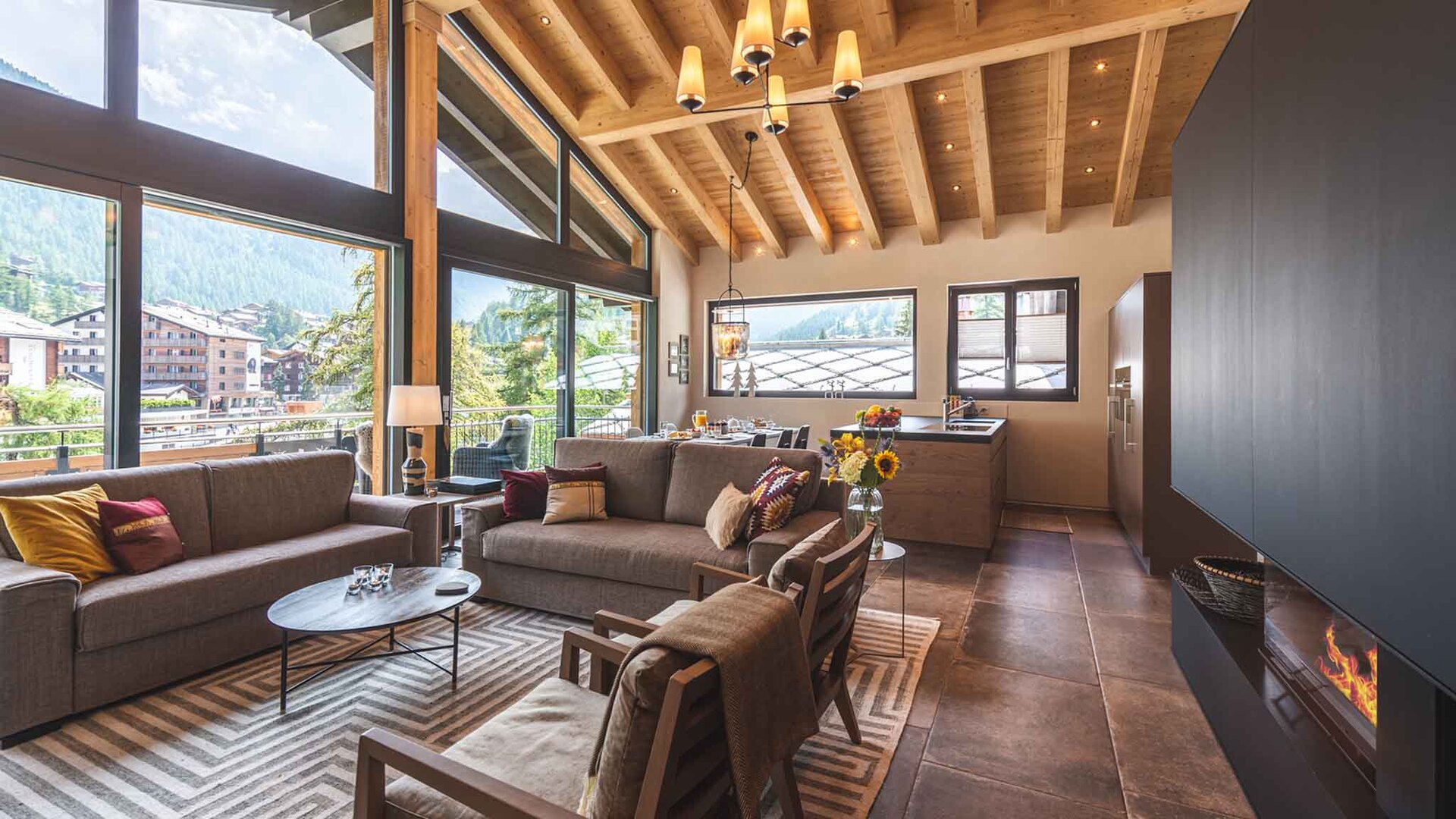 Dağ Manzaralı Lüksün Keyfini Çıkarın, Valais Chalet 1395