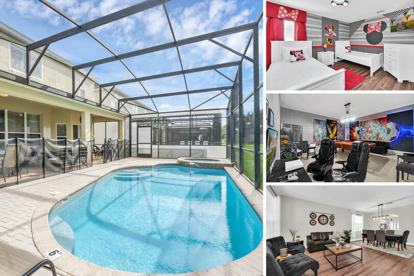 Orlando'da Rüya Gibi 6 Yatak Odalı Villa, Orlando Villa 6495, Kissimmee, United States