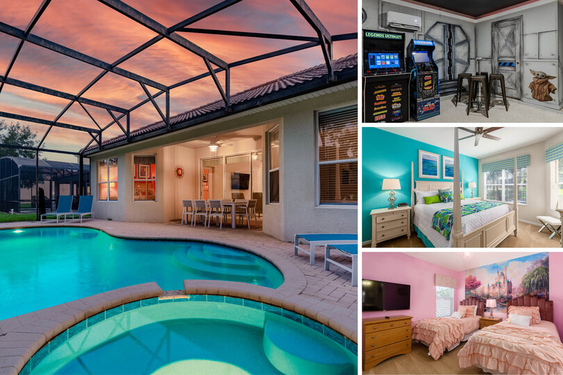 Orlando Oasis: 5 Yatak Odalı Villa, 6504, Kissimmee, United States