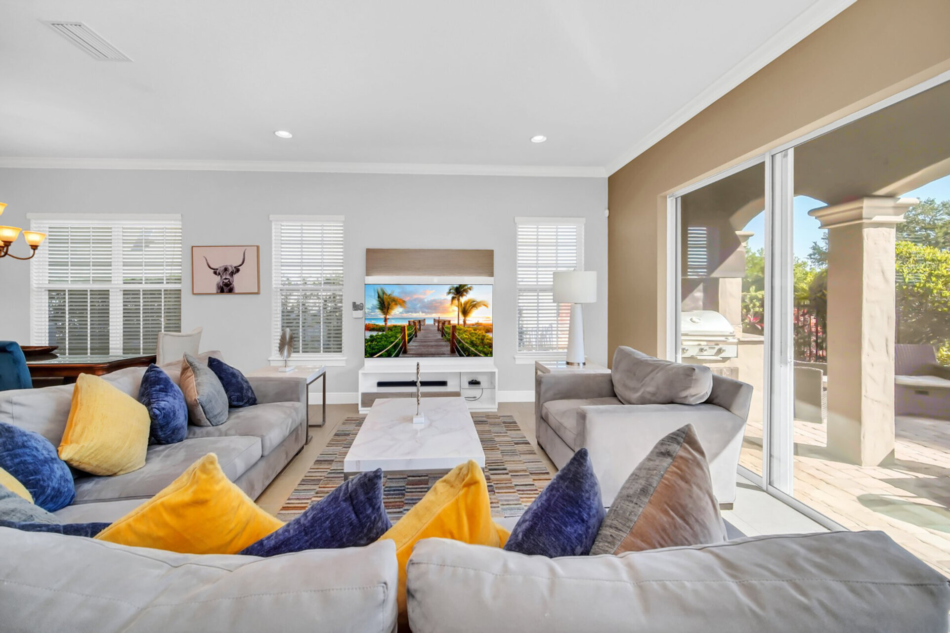 Plenty of room to relax on the comfortable couches