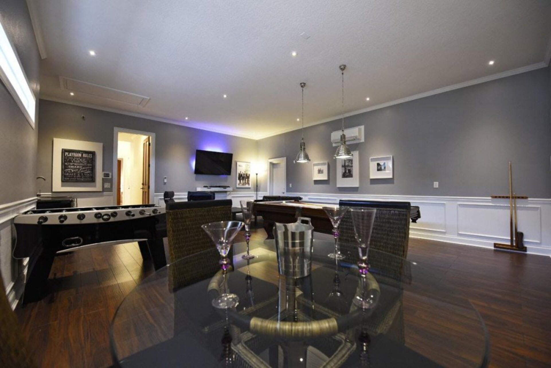 The whole family will love hanging out in the games room